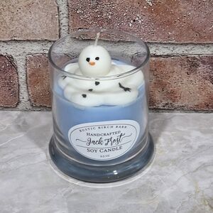 Hand Crafted Snowman Soy Candle